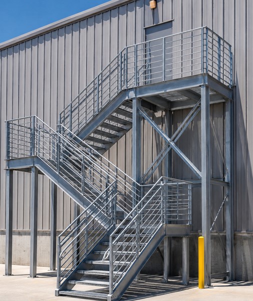 industrial outdoor staircase
