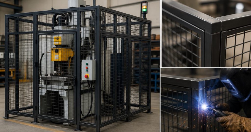Bespoke welding for machine guards