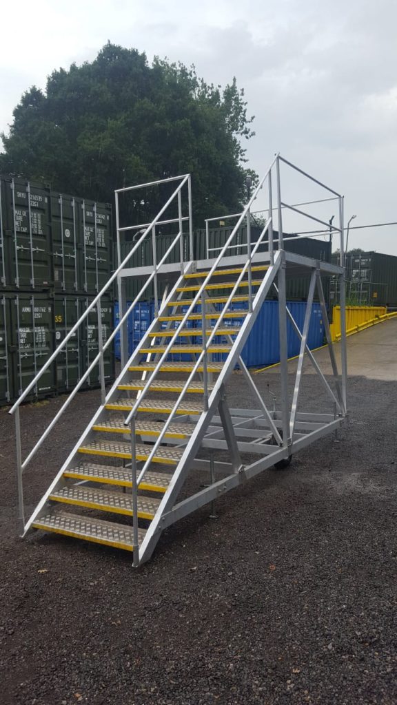 steel staircase installation