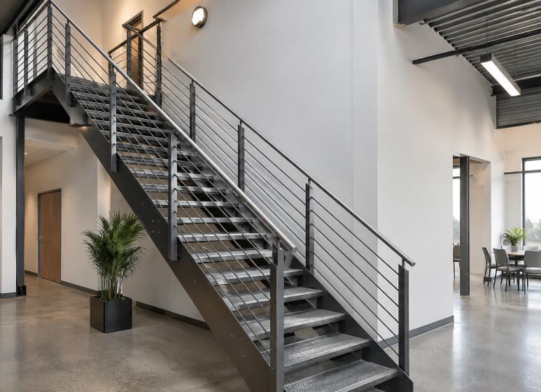 steel staircase